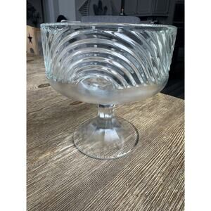 E.O. Brody Co. Cleveland, OH #138 Clear Retro Compote/Candy Pedestal Dish/Bowl